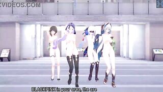 Honkai Star Rail: [MMD] BLACKPINK - ‘Shut Down’ (Black Swan, Ruan Mei, Jingliu, Hanya)