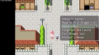 Blue haired woman in Married kn shitori new rpg hentai game gameplay