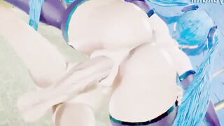 Hot sexy FUTA fuck girls and explode with ton of cum