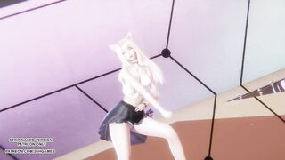 [MMD] XG - Puppet Show Ahri Akali Sexy Kpop Dance League of Legends Uncensored Hentai 4K 60FPS
