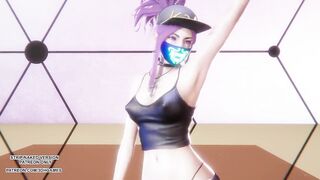 [MMD] XG - Puppet Show Ahri Akali Sexy Kpop Dance League of Legends Uncensored Hentai 4K 60FPS