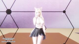 [MMD] XG - Puppet Show Ahri Akali Sexy Kpop Dance League of Legends Uncensored Hentai 4K 60FPS