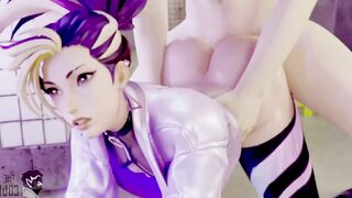 FUTA GENSHIN IMPACT Lumine and Sucrose Have fun story 3D Animated