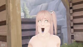 Naked Bitch Started Mewing and Dumped her Boyfriend 3D Hentai