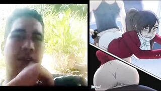 Hentai - stranger fucks white and brunette woman with his big cock UNCENSORED