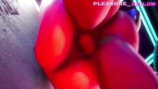 One female fucked another in the toilet