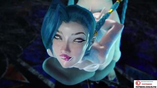 Jinx Have Fun Hard Fucking In Office | Hottest Hentai League Of Legends 4k 60fps