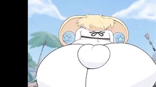 CUTE FURRY BUNNYGIRL FUCKED BY FUTZNZRI AND GETTING CREAMPIE ON BEACH - FUTA FURRY HENTAI ANIMATED