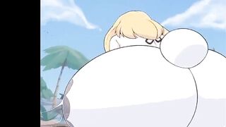 CUTE FURRY BUNNYGIRL FUCKED BY FUTZNZRI AND GETTING CREAMPIE ON BEACH - FUTA FURRY HENTAI ANIMATED