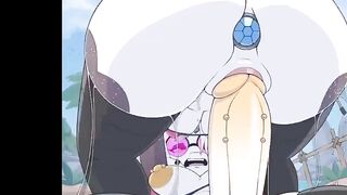 CUTE FURRY BUNNYGIRL FUCKED BY FUTZNZRI AND GETTING CREAMPIE ON BEACH - FUTA FURRY HENTAI ANIMATED