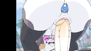 CUTE FURRY BUNNYGIRL FUCKED BY FUTZNZRI AND GETTING CREAMPIE ON BEACH - FUTA FURRY HENTAI ANIMATED