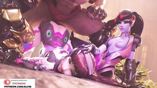 Widowmaker Watch Hard Anal Fucking Dva | Hottest Hentai Overwatch 4k 60fps