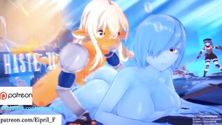 Hot Futa Furry Slime Girl and Shark - Best Slime Hentai Porn 4K 60 FPS