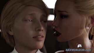 Horny Milf Fucks 18y old StepSon in Dad's Car ▶ 4K60fps ANIMATION