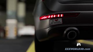 Horny Milf Fucks 18y old StepSon in Dad's Car ▶ 4K60fps ANIMATION
