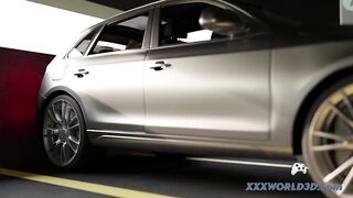 Horny Milf Fucks 18y old StepSon in Dad's Car ▶ 4K60fps ANIMATION