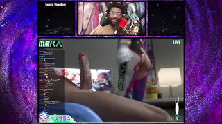 Bald Pussy D.VA Streams Herself Getting Fucked In Her Ass On Twitch