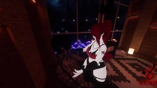 CherryErosXoXo VR and WillowWispy give naked hot sexy stripper lapdances to lucky horny Customer