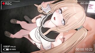 Horny schoolgirl fucked in both holes 3D Hentai