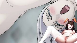 Bunny Vtuber watches Nanami x Mei Mei xxx
