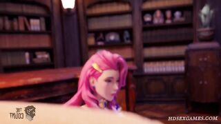 Seraphine from League of Legends Gets 3 Mouthfuls Of Cum