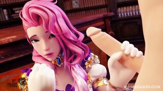 Seraphine from League of Legends Gets 3 Mouthfuls Of Cum