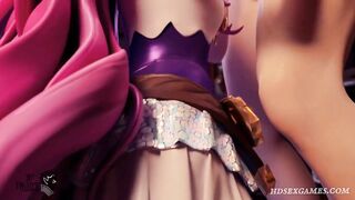 Seraphine from League of Legends Gets 3 Mouthfuls Of Cum