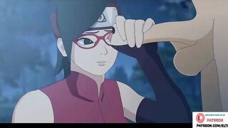 Sarada Uchiha Hard Fucking And Getting Big Creampie In Forest | Naruto Hentai 4k 60fps