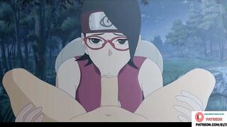 Sarada Uchiha Hard Fucking And Getting Big Creampie In Forest | Naruto Hentai 4k 60fps