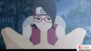 Sarada Uchiha Hard Fucking And Getting Big Creampie In Forest | Naruto Hentai 4k 60fps