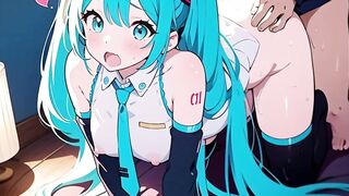 Hatsune miku lovey-dovey sex hentai art and voice