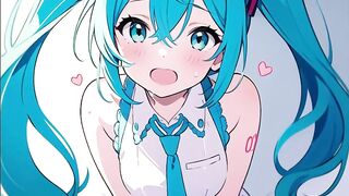 Hatsune miku lovey-dovey sex hentai art and voice