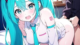 Hatsune miku lovey-dovey sex hentai art and voice