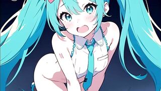 Hatsune miku lovey-dovey sex hentai art and voice