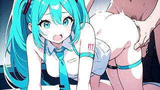 Hatsune miku lovey-dovey sex hentai art and voice
