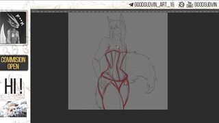 56 Speed Paint - Kinktober Corset