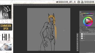 56 Speed Paint - Kinktober Corset