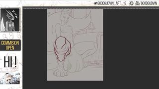 57 Speed Paint - Kinktober face sitting