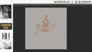 57 Speed Paint - Kinktober face sitting