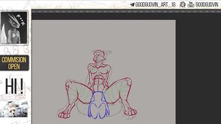 57 Speed Paint - Kinktober face sitting