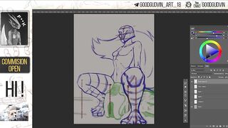 57 Speed Paint - Kinktober face sitting
