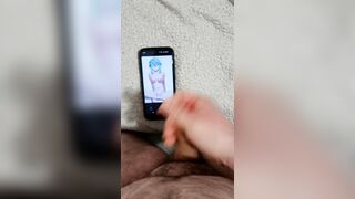 Cumshot on Picture of Sinon SAO