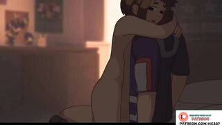 URARAKA AND MIDORIA FUCKING IN THE HOUSE - MY HERO ACADEMIA HENTAI ANIMATION 60FPS