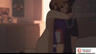 URARAKA AND MIDORIA FUCKING IN THE HOUSE - MY HERO ACADEMIA HENTAI ANIMATION 60FPS
