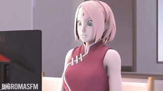 Boruto se folla a Sakura mientras duerme
