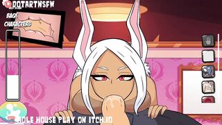 Mirko Bunny Girl Sloppy Dick Sucking Cum Mouth - Hole House