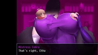 Mistress's boobs sucked on - hentai game