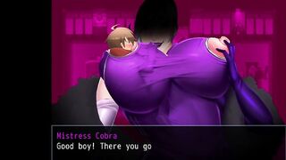 Mistress's boobs sucked on - hentai game