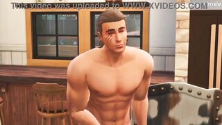 Poker turns into rough sex with Astarion and Halsin - sims 4 - 3D animation - Baldur's gate III