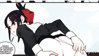 Kaguya Shinomiya gets her creamy pussy fucked